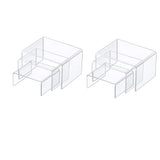 17 x Brand New Loopunk 6 Pcs Acrylic Display Risers, Clear Product Stands For Collections, Jewelry Display Riser Shelf Showcase ,Figures, Buffets, Cupcakes and Jewelry Display Stands - RRP £232.73
