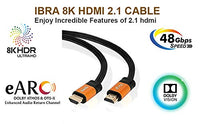 1 x RAW Customer Returns IBRA 2.1 HDMI Cable 8K, 7m Ultra HD Lead High-Speed Cord 48Gbps Supports 8K 60HZ 4K 120HZ 4320p Compatible with Fire TV 3D Support Ethernet Function 8K UHD 3D-Xbox PlayStation PS3 PS4 PC - Orange - RRP £28.99