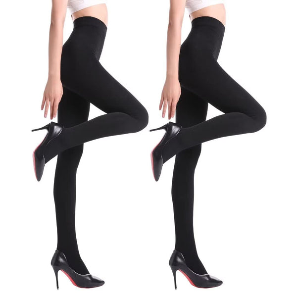 1 x Brand New YAGAXI Fleece Lined Opaque Footless Tights for Women - 2 ...