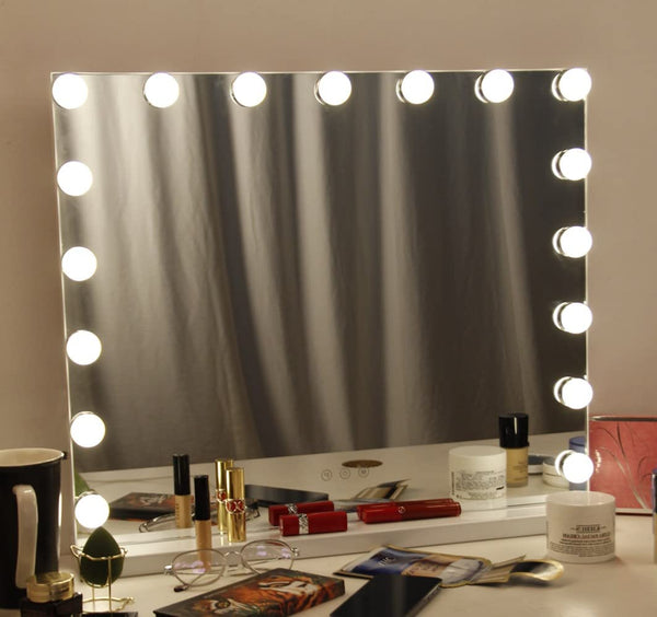 1 x RAW Customer Returns Birsppy Tophehan Hollywood Makeup Mirror