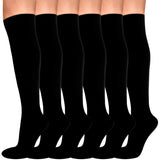 1 x RAW Customer Returns Evolyline 6 Pairs Compression Socks for Women Men, Medical Compression Stockings Knee High for Nurses Running Flying Pregnancy Flight Travel Sports, Fit for Varicose Veins Swollen Ankles 15-20mmHg - RRP £15.99