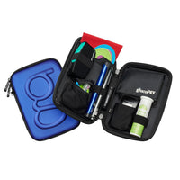 1 x RAW Customer Returns Glucology Diabetic Travel Case Plus Size - Organizer for Blood Sugar Test Strips, Medication, Glucose Meter, Pens, Insulin Syringes, Needles, Lancets - Hardshell Carrier Pack - Classic, Blue  - RRP £34.43