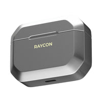 1 x Brand New Raycon The Gaming Bluetooth True Wireless Earbuds with Built in Mic, Low Latency, 31 Hours of Battery, Charging Case, Bluetooth 5.0 Jet Silver  - RRP £97.99