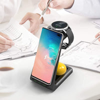 1 x RAW Customer Returns Wireless Charger for Samsung,3 in 1 Charging Station Dock for Galaxy Watch 4 4 Classic 3 2 Active 2 1 Gear S3, S23 S22 Ultra S21 S20 S10 Note 20 Z Flip 4 Z Fold 4 3 Google Pixel 7 6 5 4,Galaxy Buds - RRP £19.97