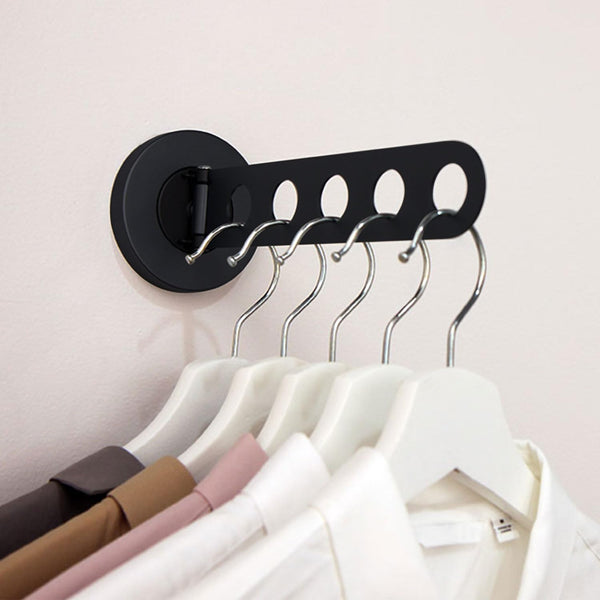 1 x Brand New GREATIM Folding Clothes Hanger Rack Wall Mounted, Space ...