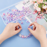 1 x Brand New PH PandaHall 12 Styles Acrylic Beads 72pcs Faceted Crystal Beads 15mm Round Pumpkin Beads Loose Beads Bubblegum Beads for Jewellery Bracelet Necklace Pen Bag Chain Making Purple - RRP £15.49