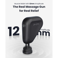 1 x RAW Customer Returns Massage Gun, Bob and Brad Air 2 Massage Gun, Mini Portable Deep Tissue Handheld Percussion Muscle Massage Gun with 12MM Amplitude and Type-C Charging for Muscle Pain Relief Recovery, Great Gift, Black - RRP £89.99