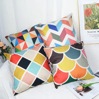 1 x Brand New TIDWIACE Set of 4 Geometric Yellow Cushion Covers 50 x 50 cm,Art Deco Linen Throw Pillow Covers for Outdoor Furniture Garden Living Room Sofa Farmhouse Decor,20 x 20 inch - RRP £14.36