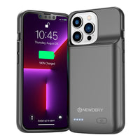1 x RAW Customer Returns NEWDERY Battery Case for iPhone 13 13 Pro 14 14Pro, 4800mAh Slim Portable Protective Charging Cover, Rechargeable Extended Power Charger Case for iPhone 13 13 Pro 14 14Pro 6.1 inch Black - RRP £23.56