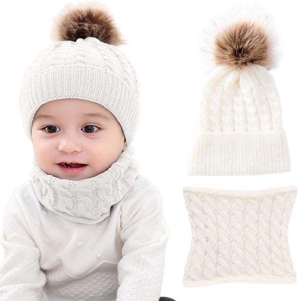 4 x Brand New Joligiao Toddler Knitted Hat Scarf Baby Beanie Cap Set K ...