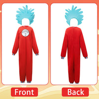 1 x RAW Customer Returns Maryparty Thing 1 and Thing 2 Costume for Boys and Girls World Book Day Costume for Kids Style-2, L  - RRP £17.78