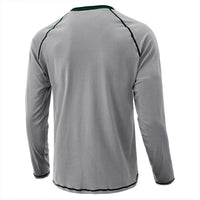 1 x Brand New Plilima Mens Henley T Shirts Long Sleeve T Shirt Casual Tops Fashion Henley Shirts Cotton T-Shirt Grey XXL - RRP £21.96