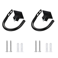 25 x Brand New Roof Decorative Curtain Hold Back, Wall-mounted Curtain Hooks for Bedrooms, Living rooms, Offices, with Screws, Black, 2 Pack - RRP £305.0