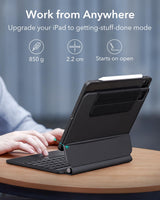 1 x RAW Customer Returns ESR Magnetic Keyboard Case, iPad Keyboard Case for iPad Pro 11 Air 5 4, Easy-Set Magnetic Stand, Portrait Raised View Modes, Springy Backlit Keys, Multi-touch Trackpa, Rebound Series, Charcoal Grey UK - RRP £115.99