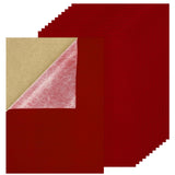 3 x Brand New Lusofie 12Sheets Velvet Felt Sheet Red Self Adhesive Felt Fabric Square 12 x 8 Sticky-back Drawer Liner for Sewing Projects DIY Craft Jewelry Box - RRP £19.47