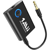 1 x RAW Customer Returns 1Mii ML301 Bluetooth 5.3 Transmitter Receiver, Dual Link Wireless Aux Bluetooth Adapter 3.5mm, aptX Adaptive Low Latency HD Audio Transmitter for TV, Home Stereo, Headphones, Airplane, Boat, Gym - RRP £28.99