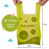 1 x RAW Customer Returns Little Gubbins 200 Biodegradable Nappy Bags 100 Compostable EN13432 Certified Fragrance Free - RRP £8.49