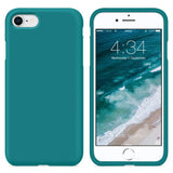 7 x RAW Customer Returns SURPHY iPhone SE 2022 case, iPhone SE 2020 case, iPhone 8 Case, iPhone 7 Case, Liquid Silicone Gel Rubber Shockproof Protective Back Case Cover for iPhone SE 3 SE 2 8 7 4.7 inches, Teal Blue - RRP £97.65