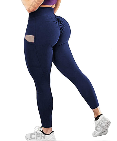 1 x Brand New CFR Wome s Scrunch Bums Leggings with Pockets High ...