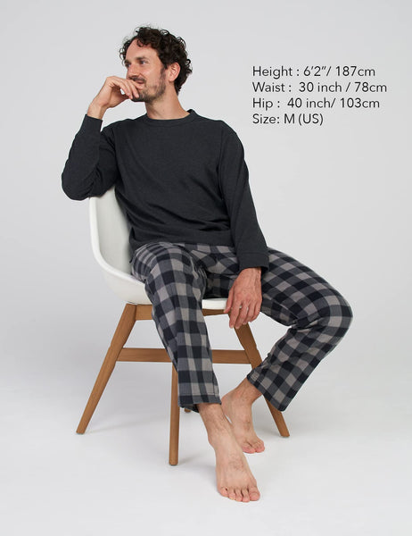 1 x Brand New LAPASA Men s Casual Loungewear Fleece Pyjama Set Relaxed ...