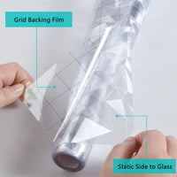 1 x RAW Customer Returns FEOMOS Diamond Geometry Window Film - Privacy Glass Film Removable Window Films Decorative Glass Stickers for Bathroom Bedroom Anti-UV 60cm x 200cm - RRP £20.16
