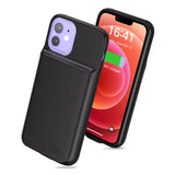 1 x RAW Customer Returns  6500mAh Battery Case for iPhone 12 Mini,New Upgrade High Capacity Rechargeable Extended Battery Pack Charging Case, Protective Portable Smart Backup Charger Cover for iPhone 12 Mini 1 Pack  - RRP £33.99