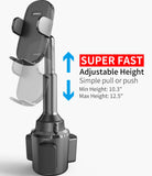 1 x RAW Customer Returns APPS2Car Cup Holder Phone Mount, Cup Phone Holder with Quick Extension Long Arm, Adjustable Universal Cupholder Mobile Mounts for Mercedes SUV Van, Compatible with All Cell Phone iPhone - RRP £19.99