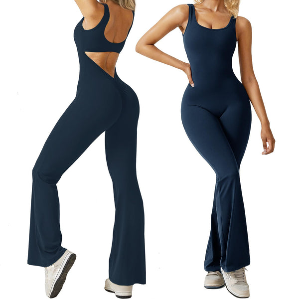 2 x Brand New FOTEMIX Womens Bodysuit Flare Jumpsuit,Sexy Sleeveless J ...