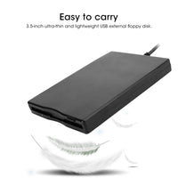 1 x RAW Customer Returns 3.5 USB External Floppy Disk Drive Portable, Floppy Drive Card Reader Computer Accessory External Removable for Windows 98SE 7 8 ME 2000 XP VISTA, PC, OS8.6 or Above - RRP £20.98