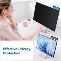 1 x RAW Customer Returns IPROKKO 2 Pack 24 Inch Computer Privacy Screen Filter, Removable Anti Glare Blue Light Scratch Protector Film for 24inch Computer 16 9 Widescreen Monitor, Anti Spy Security Protector Shield - RRP £69.99