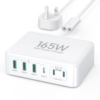 1 x RAW Customer Returns USB C Plug, 180W USB C Charger Hub, 7 Port USB Multi Power Adapter Compatible with MacBook Pro Air iPad Pro iPhone Galaxy S23 Note 20 Pixel LG PD3.0 Fast Charger - RRP £36.89