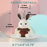 5 x Brand New Anboor 3 Pack Small Stuffed Animals 4.8 Inch Cute Bunny Plush Stuffed Rabbit Toy with Keychain Kindergarten Party Bag Fillers for Kids Backpack Pendent Gift for Children Women Boys Girls - RRP £69.95