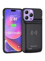 1 x RAW Customer Returns NEWDERY Battery Case for iPhone 14 Pro Max 14 Plus 10000mAh Qi Wireless Charging Case Sync-Data Supported, Extended Rechargeable Charger Battery Pack for iPhone 14 13 12 Pro Max,14 Plus 6.7 Black - RRP £52.99