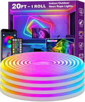 1 x RAW Customer Returns AILBTON 6m Led Neon Rope Lights,Flexible Led Rope Lights,Control with App Remote,Multiple Modes,IP65 Outdoor RGB Neon Lights Waterproof,Music Sync Gaming Led Neon Strip Lights for Bedroom Indoor - RRP £39.99