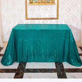 2 x RAW Customer Returns 3E Home 125X200cm 50X80 inches Teal Oblong Sequin TableCloth for Party Cake Dessert Table Exhibition Events - RRP £37.98