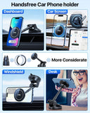 1 x RAW Customer Returns YRU Magnetic Car Phone Holder Mount Strongest Magnet Univeral Mobile Phone Holder for Cars for Dashboard Windscreen, Compatible with Magsafe Cradle for iPhone 15 14 13 12 Samsung Smartphone, Black - RRP £28.99
