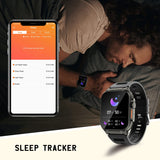 1 x RAW Customer Returns Smart Watch ultra For Men make answer Calls, 2.0 HD Screen out doors sport fitness tracker with Heart Rate Sleep Monitor,Music Storage, 600mah battery, for android phones compatible with Iphone - RRP £39.99