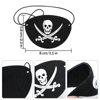 2 x Brand New FORYNXHWIN 10 Pirate Hats and 10 Eye Masks, Captain Caribbean Accessories Set, for Children s Pirate Theme Party Role Play - RRP £21.98