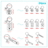 1 x Brand New 24 Pcs Thank You Keyring Gifts Mentor Boss Appreciation Keychain Gifts Colleague Going Away Farewell Gift Retirement Gifts for Coach Teacher Leader Nurse Veterinarian Christmas Appreciation Week Gift - RRP £27.98