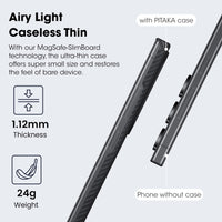 1 x RAW Customer Returns PITAKA Magnetic Case for Samsung Galaxy S24 Ultra,Ultra Thin and Light Phone Case Made from Premium 100 Aramid Fibre Compatible with Magsafe MagEZ Case 4 Black Grey - RRP £69.0