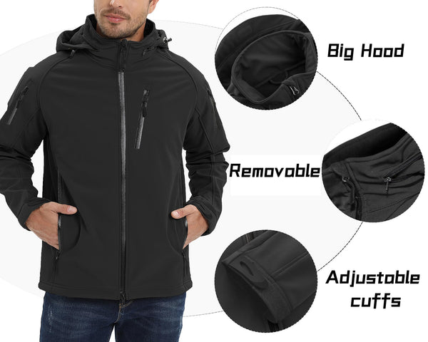 1 x RAW Customer Returns TACVASEN Waterproof Jackets Mens Work ...