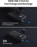 22 x RAW Customer Returns INIU Power Bank, 100W 25000mAh Portable Charger Fast Charging USB C Input Output for Laptop and Phones Battery Pack, Powerbank for iPhone 15 14 13 12 Pro Max Mini Plus Samsung Steam Deck iPad etc - RRP £1319.56