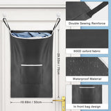 3 x Brand New WWW Hanging Laundry Hamper,Door Hanging Laundry Bag,Dirty Clothes Basket,Extra Large Over the Door Hamper,Collapsible Clothes Storager for Space Saving,Black - RRP £53.97