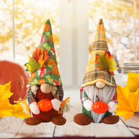 1 x Brand New GLAITC Fall Gnome Plush Decorations 2Pcs Autumn Gnome Plush Harvest Festival Gnome Thanksgiving Swedish Faceless Doll Autumn Handmade Elf Tabletop Ornaments for Home Table Decor Christmas - RRP £9.98