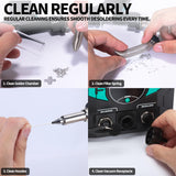 1 x RAW Customer Returns YIHUA 948D-III Soldering Iron Desoldering Station Kit with Upgraded Desoldering Gun, 110W EVO Solder Iron, Vacuum Pump, 3 Desoldering Nozzles, with Automatic Shutdown, Sleep Mode Functions UK Plug  - RRP £169.99