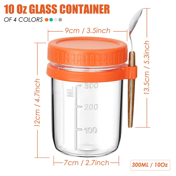 Oats Container jars 10 oz 300ml Cereal Milk Vegetable Storage