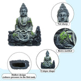 1 x RAW Customer Returns ANMOO Aquarium Ornament Buddha Statue Fish Tank Decorations Buddha Sculpture Aquarium Decoration for Fish ceramic fish tank decoration handicraft - RRP £12.49