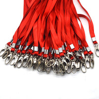 3 x RAW Customer Returns Red Lanyard Bulk Lanyards for Neck 17.5 inch Lanyard Great for ID Badges Key Chains Red, 50Pack  - RRP £56.94