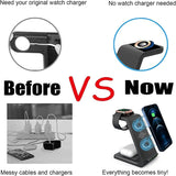 1 x RAW Customer Returns Wireless Charger for Samsung,3 in 1 Charging Station Dock for Galaxy Watch 4 4 Classic 3 2 Active 2 1 Gear S3, S23 S22 Ultra S21 S20 S10 Note 20 Z Flip 4 Z Fold 4 3 Google Pixel 7 6 5 4,Galaxy Buds - RRP £19.97