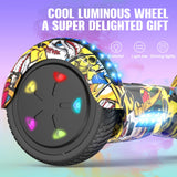 1 x RAW Customer Returns GeekMe Hoverboards for kids 6.5 Inch, Quality hoverboards with Bluetooth Speaker,Beautiful LED Lights,Gift for kids and teenager - RRP £139.99